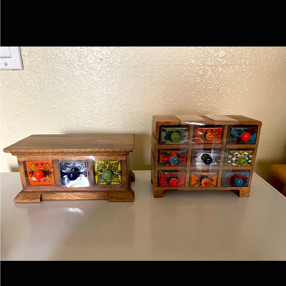 Beautiful Mexican Theme Jewelry Boxes